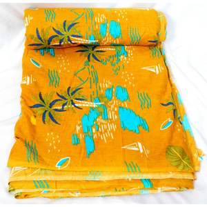 Tela de Algodón India Estampada a Mano para Decoración del Hogar, Cortinas y Fundas - Tela de Algodón Suave para Niños, Regalo Personalizado - Product Image 1