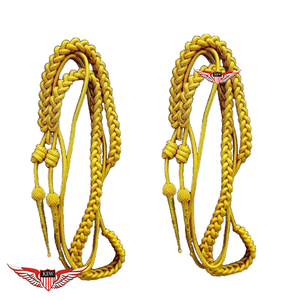 Yellow <b>Braided</b> Parade Aiguillette Shoulder Aiguillette <b>Cord</b> Citation - Product Image 2