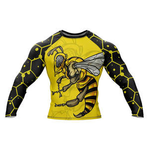Best Quality Wholesale Customized <b>Long</b> <b>Sleeve</b> Rush Guard Stretch Fitness Quick Dry Swim Wear Rash Guard For Online sale - Product Image 1