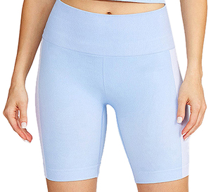 Shorts de sport moulants sans coutures pour femmes, vente en gros d'usine, personnalisables, en Spandex/Nylon élastique, pour l'entraînement et les activités sportives - Product Image 1