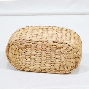 Water Hyacinth Woven <b>Storage</b> <b>Basket</b> Rustic Oval <b>Wicker</b> Bin Eco Friendly Organizer for Bathroom Kitchen Bedroom Office - Product Image 2