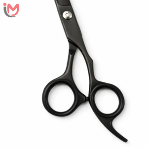 Ciseaux de barbier professionnels ergonomiques de haute qualité, ciseaux à cheveux noirs mats de 6 pouces, ciseaux de coiffure de salon - Product Image 6