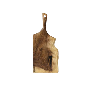 Planche à découper en bois rustique avec corde de suspension, grand plateau de service décoratif et plateau à charcuterie pour cuisine et restaurant - Product Image 3