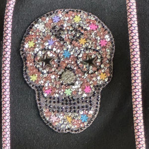 Sudadera con Capucha de Algodón Grueso con Cristales OEM Genie 2025, Estilo Holgado, Retro, con Cordón Ajustable, Unisex, con Pedrería - Product Image 6