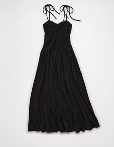 Vestido midi con tirantes y cuello corazón AE para mujer - Product Image 5