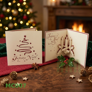 ANN HANDICRAFT Custom Printed 4 Color 3D Handmade Paper <b>Matte</b> <b>Varnishing</b> Thank You Greeting Cards for Christmas Weddings - Product Image 4