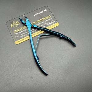 Cortauñas de Plasma Azul con Punta de 10 mm, Cortauñas de Acero Inoxidable, Instrumento de Belleza para Manicura, OEM - Product Image 5