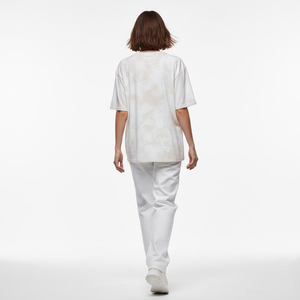 Camiseta Corta de Verano para Mujer, Diseño Personalizado, Cuello Redondo, Informal, de Algodón Ecológico Teñido, de Secado Rápido, Transpirable, de Color Sólido - Product Image 6