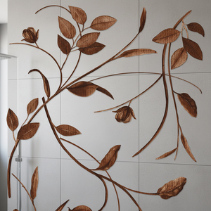 Nuevo Diseño Europeo, Mosaico de Mármol Gris con Textura Ondulada, Revestimiento de Pared Interior, Mosaico Metálico Azul Marino - Product Image 4