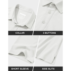 Polos de Golf para Hombre, Secado Rápido, Manga Corta, Transpirables, Deportivos, Tallas Regulares y Grandes, Hechos en Bangladesh - Product Image 5