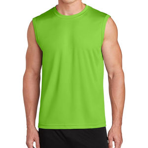Débardeur Premium pour Homme 100% Coton Col Roulé Côtelé Sans Manches Respirant pour Gym et Fitness avec Logo Personnalisé - Product Image 1