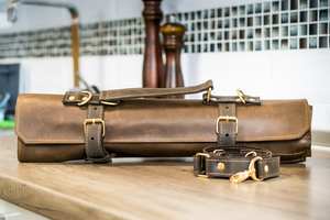 Estuche de Cuero de Lujo para Cuchillos de Chef, Organizador de Almacenamiento, Portátil, a Prueba de Olores, Bolsa Culinaria Protectora, LSKR-0056 - Product Image 3