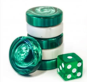 Customizable Surface 12-16mm D6 Cube 6 Sided Standard Game Resin Heart <b>Dice</b> Assorted Color Pearlescent Mahjong <b>Dice</b> - Product Image 2