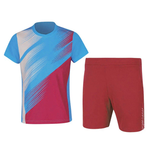 Breathable High Elastic Men's <b>Tennis</b> Outfit 92% Polyester 8% Spandex Custom Front Anti-UV Moisture Wicking Sport Clothes Set - Product Image 1