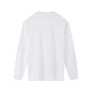 Camiseta Personalizada de Manga Larga Oversize 100% Algodón al por Mayor, Estilo Boxy Cropped con Estampado Gráfico a Rayas, Streetwear de Alto Gramaje 220 gramos - Product Image 2