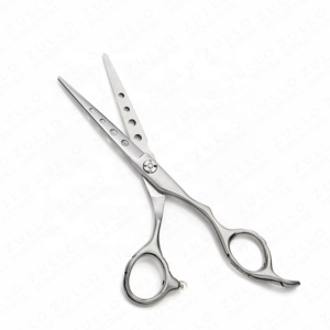 Professional Silver Stainless Steel Barber Hair Cutting Scissors Polished Finish Sharp Blade Beauty Salon <b>Tool</b> Custom Label - Product Image 4