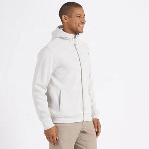 Sweats à capuche zippés en coton pour hommes Vêtements de sport décontractés avec design zippé Sweats d'automne teints en couleur unie Nouvelle collection - Product Image 3