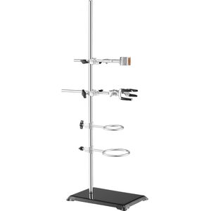 2 Juegos de Soportes de Laboratorio de Acero con Varilla de 23.6 Pulgadas y Base de Hierro Fundido de 8.3 x 5.3 Pulgadas, Incluye Abrazaderas de Laboratorio F - Product Image 5