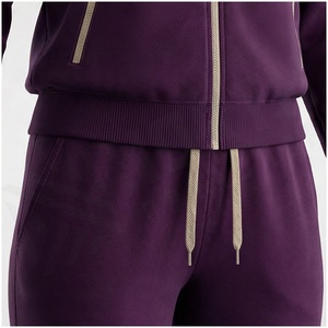 <b>Women</b> Tracksuit Full <b>Zip</b> Jacket With Side Pockets And Matching Pants Casual Autumn Wear Solid Color Regular Fit - Product Image 5