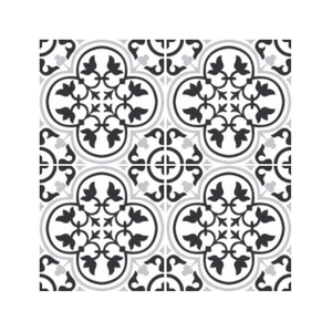 Carrelage en porcelaine émaillée monochrome 300x300 mm, motif noir et blanc, pour murs et sols, faible absorption d'eau, durable - Product Image 3
