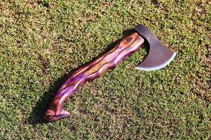 Hacha de acero de alto carbono personalizada hecha a mano con mango de madera y Funda de cuero fino tendencia Viral artículo de gran oferta - Product Image 5