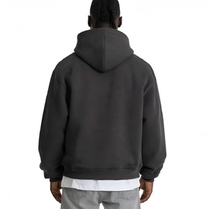 เสื้อฮู้ดดี้ผู้ชายไซส์ใหญ่ สไตล์ลำลอง สตรีทแวร์ ผ้าคอตตอนผสม แขนยาว ทรงหลวม - Product Image 3