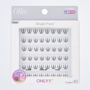 Extensions de cils Olio sans colle, paquet individuel PLUS, transparent, court, 2 types au choix, 1 faux cils - Product Image 6