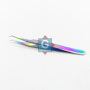 Pinzas de Acero Inoxidable Reutilizables Multicolores para Extensión de Pestañas, Personalizadas - Product Image 1