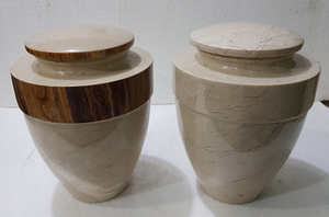 Premium Marble Funeral Cremation Urn for Human Ashes Adult Size with Keepsake <b>Memorial</b> Urn Set Luxury <b>Stone</b> Ash Urn Wholesale - Product Image 4