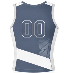 Maillot de football gris anthracite sans manches, uniforme sportif, tenue d'entraînement d'équipe, vêtements personnalisés, vêtements de performance - Product Image 2