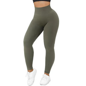 <b>Ladies</b> Gym <b>Leggings</b> Flexible Stretch Women's Workout <b>Leggings</b> Breathable Performance Knit Active Lifestyle Custom Logo Supplier - Product Image 3