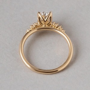 Anillo de Boda con Diamante Ovalado Cultivado en Laboratorio de 1 Quilate, Fabricante de Joyería al por Mayor - Product Image 1