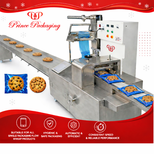 Máquina Automática para Envolver y Sellar Galletas Sólidas Controlada por PLC con Empaque de Papel/Película Plástica para Alta Productividad - Product Image 3