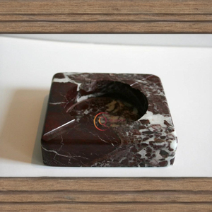 Nouvel arrivage de cendrier en marbre fait à la main couleur marron foncé incroyable à la vente chaude accessoires décoratifs de table pour la maison et le jardin - Product Image 1