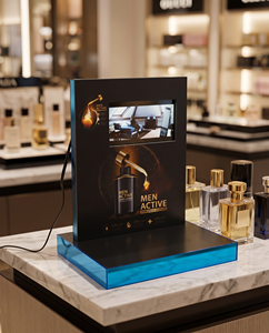 ขาตั้งโชว์อะคริลิคพร้อมจอวิดีโอ LCD วัสดุทำจากไม้พลาสติกสำหรับโปรโมชั่นของร้านค้าปลีก - Product Image 6