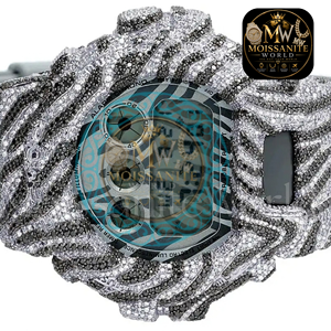 Pass <b>Diamond</b> Tester VVS Moissanite Iced Out Unique Design <b>Watch</b> Bezel Luxury Gold Buss Down <b>Watch</b> Rappers Artists Influencers - Product Image 5