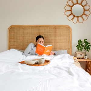 Wholesale eco-friendly rattan bed headboard handmade bedhead headboards for decorating beds - Product Image 5