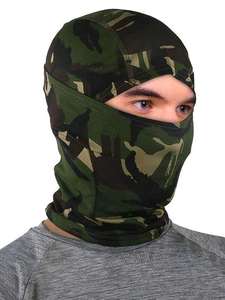 Pasamontañas con Estampado de Camuflaje y Logotipo Personalizado OEM de Alta Calidad 2026, Protección UV Completa, Elástico, para Exteriores, Fabricante - Product Image 2