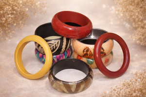 Resin Epoxy Acrylic Lucite Bangle Bracelet Real Dried Flower Stylish Stackable Statement Cuff Metallic Customizable Resin Crafts - Product Image 6