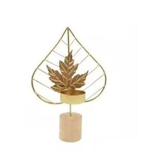 Porte-bougies décoratifs en fer avec revêtement en poudre marron pour la décoration de la maison Noël et Pâques Écologiques - Product Image 5