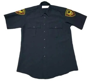 Uniformes de guardia de seguridad con botones de Color gris personalizados, camisa con cuello de manga corta para adultos - Product Image 4