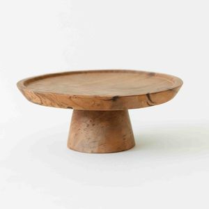 ถาดชีสไม้ทรงกลม ทำมือ ปลอดสารพิษ เป็นมิตรกับสิ่งแวดล้อม ไม่ติดกระทะ ใช้กับเครื่องล้างจานได้ - Product Image 1