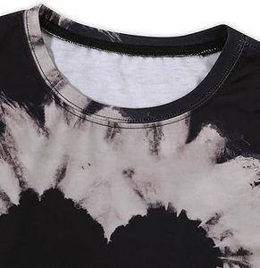 Camisetas Tie Dye de Manga Corta, Estilo Urbano Casual, Camisetas con Tinte Degradado para Chicas, Transpirables, en Oferta - Product Image 3