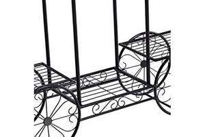 Support à plantes à roulettes en métal, étagère pour pots de fleurs, support à plantes mobile à plusieurs niveaux - Product Image 6