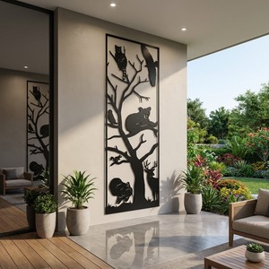 Escultura Decorativa de Metal para Pared, Decoración Artística Colgante para Interiores - Product Image 5