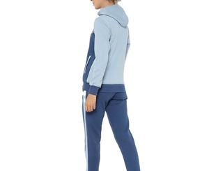 ชุดวอร์มผ้าฝ้ายผสมโพลีเอสเตอร์ ระบายอากาศได้ดี หนานุ่ม สำหรับฤดูหนาว มีฮู้ด ไซส์ใหญ่ ลายเรียบ สำหรับผู้หญิง ขายส่งเสื้อผ้า - Product Image 4