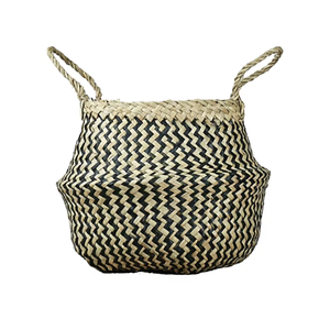 Panier en jonc de mer à motifs variés, fait main, panier de rangement, vente en gros, écologique, fabriqué au Vietnam - Product Image 1