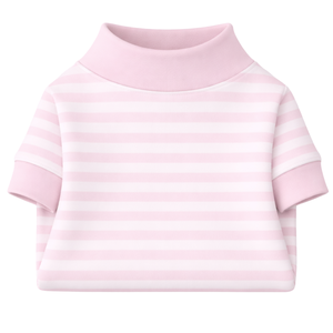 ชุดนอนสุนัข ชุดนอนลายทางสีชมพู ชุดนอนสัตว์เลี้ยงแบบยืดได้ นุ่มสบาย ระบายอากาศได้ดี ชุดนอนสำหรับสุนัขขนาดเล็กถึงขนาดกลาง - Product Image 6