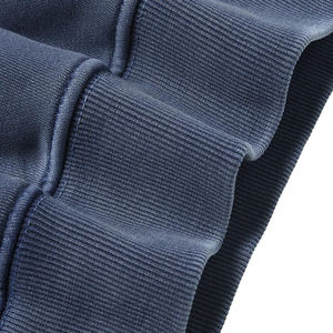 Sweat à capuche personnalisé délavé à l'acide pour homme, coupe oversize, style streetwear vintage, en coton épais, avec logo OEM - Product Image 3