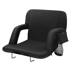 เก้าอี้พับแบบพกพาพร้อมเบาะรองนั่งปรับเอนได้ 3 ระดับ พร้อมระบบทำความร้อนสำหรับที่นั่งในสนามกีฬา มีพนักพิงหลังแบบกว้าง และระบบทำความร้อนสองชั้น - Product Image 1